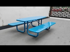 tabelas de piquenique perfuradas do metal